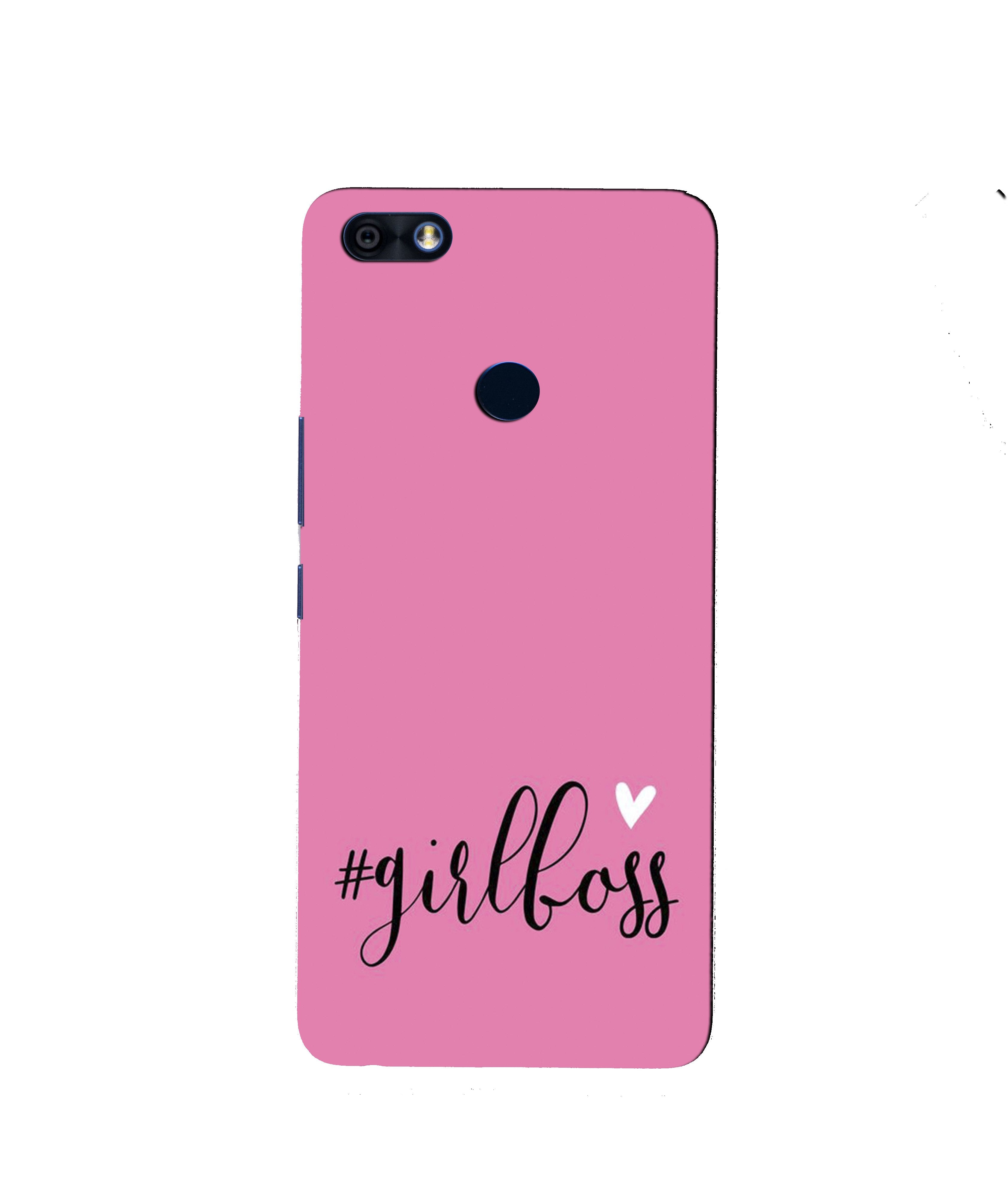 Girl Boss Pink Mobile Back Case for Infinix Note 5 / Note 5 Pro (Design - 269) Girl Boss Pink Case for Infinix Note 5 / Note 5 Pro (Design No. 269)