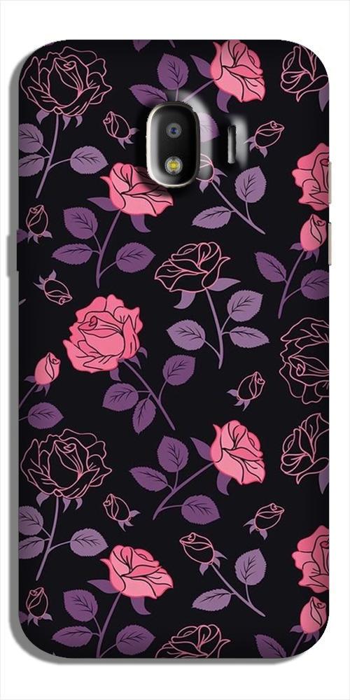 Rose Black Background Case for Galaxy J4 Rose Black Background Case for Galaxy J4
