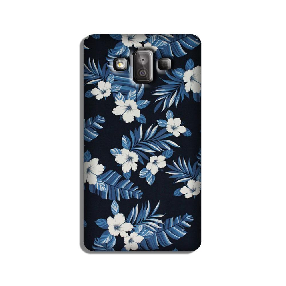 White flowers Blue Background2 Case for Galaxy J7 Duo White flowers Blue Background2 Case for Galaxy J7 Duo