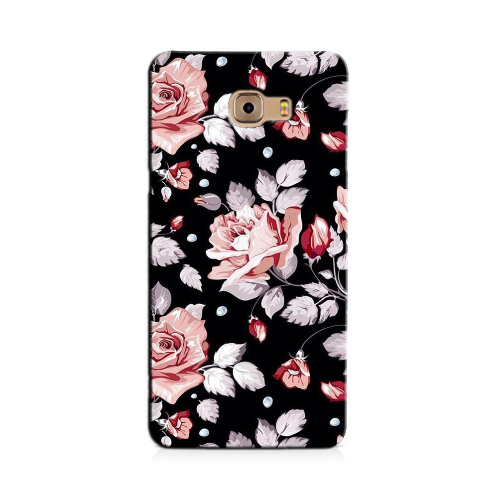 Pink rose Case for Galaxy C7/ C7 Pro Pink rose Case for Galaxy C7/ C7 Pro