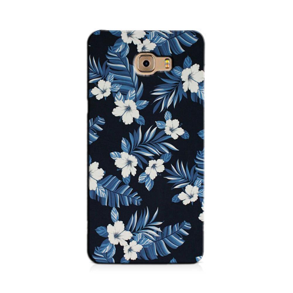 White flowers Blue Background2 Case for Galaxy J7 Max White flowers Blue Background2 Case for Galaxy J7 Max