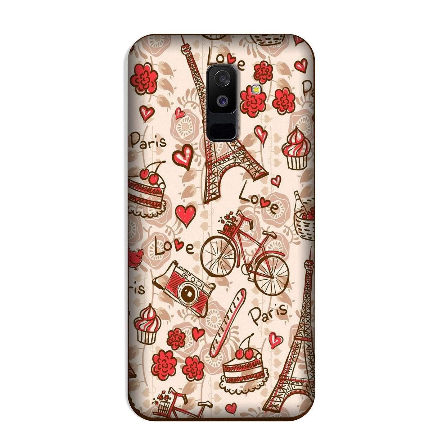 Love Paris Case for Galaxy A6 Plus (Design - 103) Love Paris Case for Galaxy A6 Plus (Design - 103)