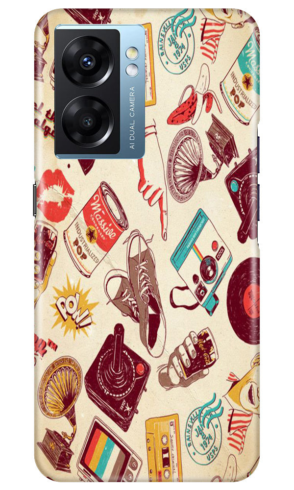 Vintage Mobile Back Case for Oppo K10 5G (Design - 35) Vintage Case for Oppo K10 5G