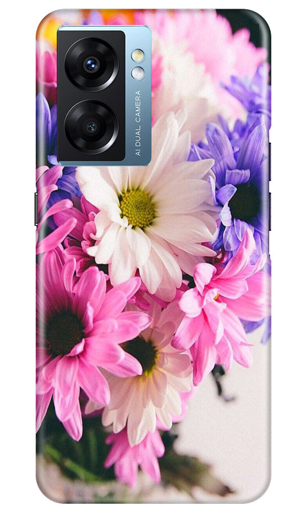 Coloful Daisy Mobile Back Case for Oppo K10 5G (Design - 73) Coloful Daisy Case for Oppo K10 5G