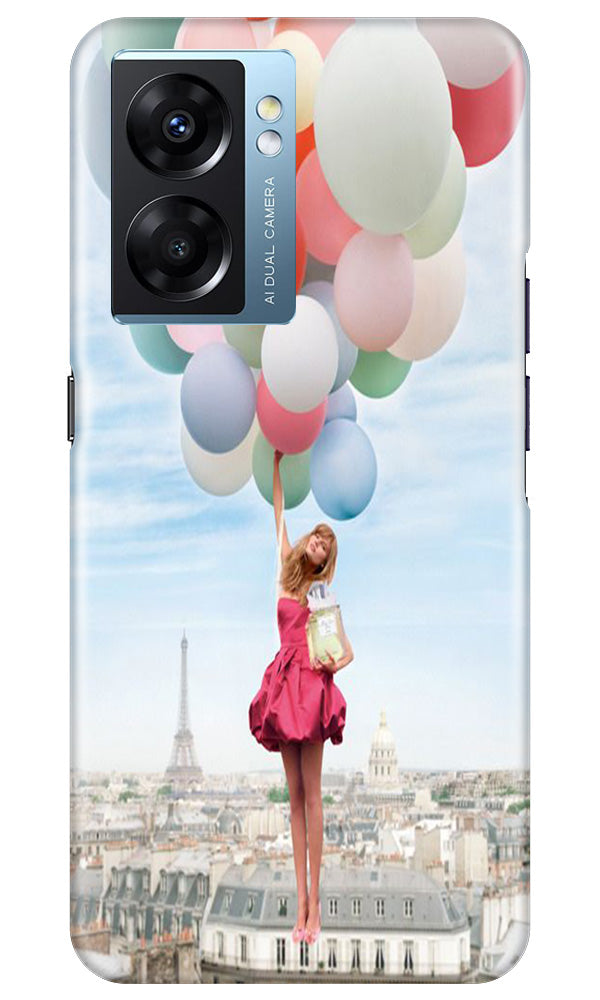 Girl with Baloon Mobile Back Case for Oppo K10 5G (Design - 84) Girl with Baloon Case for Oppo K10 5G