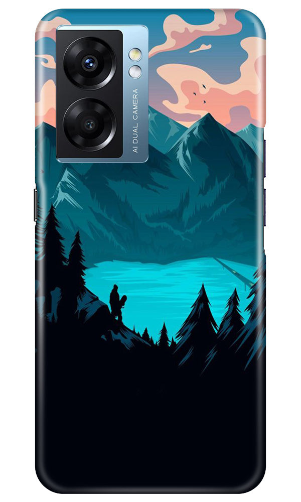 Mountains Mobile Back Case for Oppo K10 5G (Design - 155) Mountains Case for Oppo K10 5G (Design - 155)
