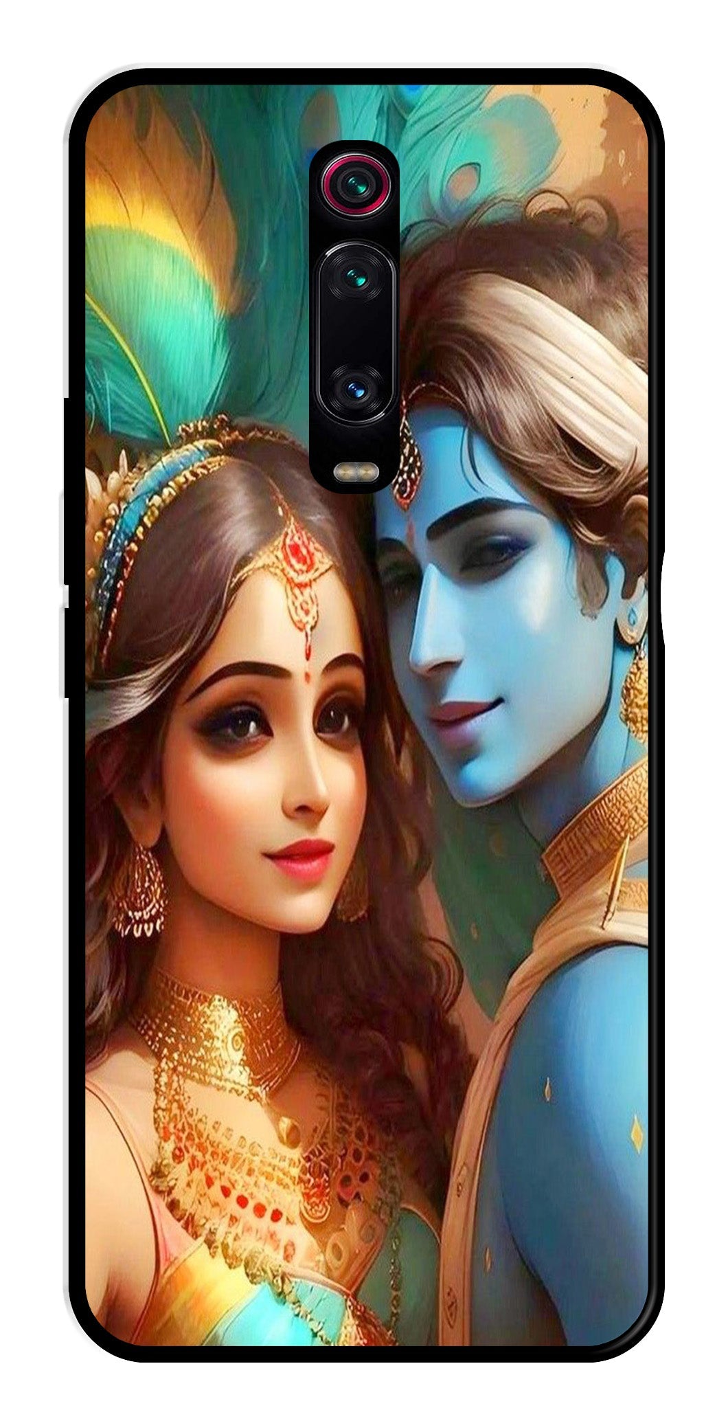 Lord Radha Krishna Metal Mobile Case for Xiaomi Redmi K50i Lord Radha Krishna Metal Mobile Case for Xiaomi Redmi K50i (Design No -01)