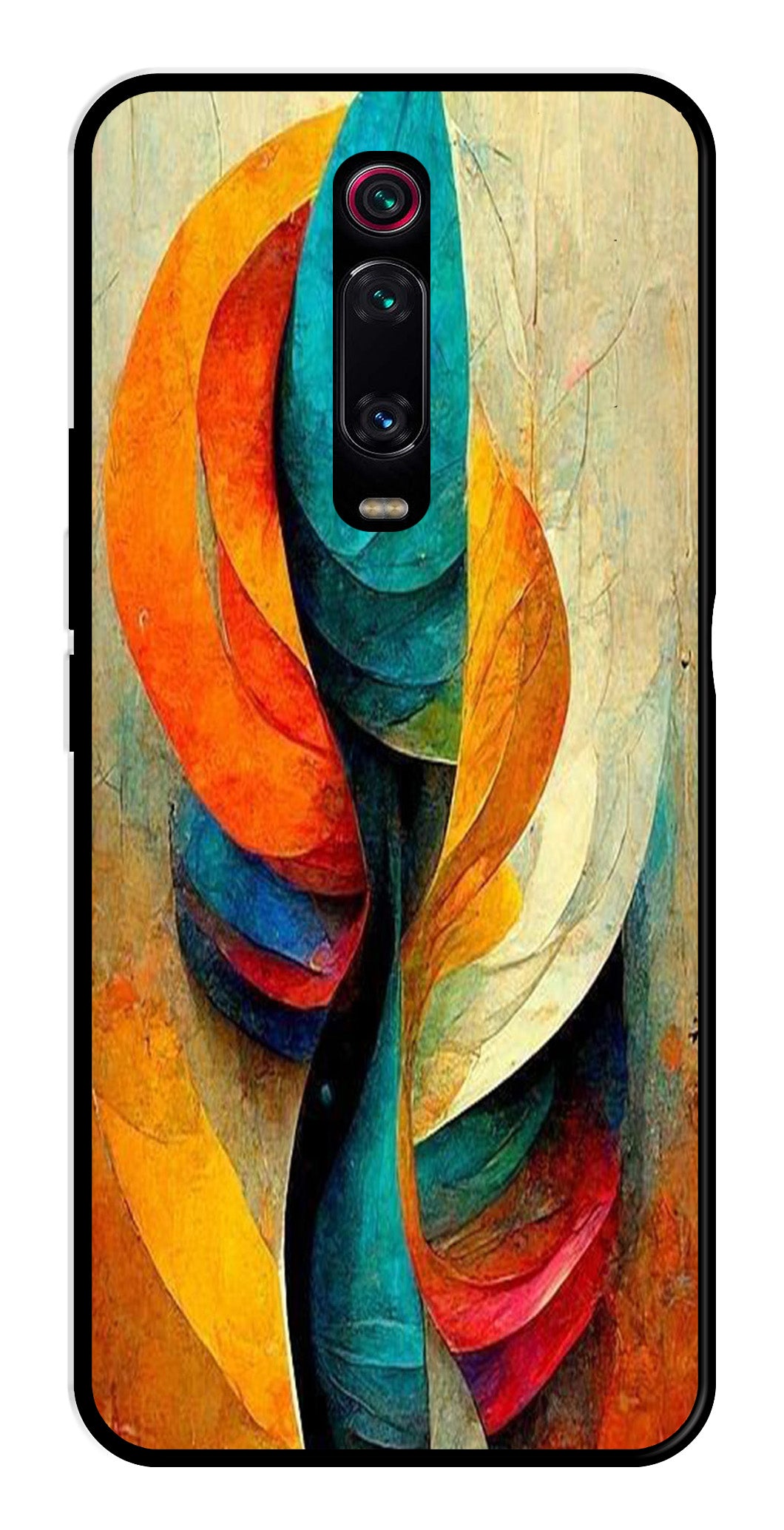 Modern Art Metal Mobile Case for Xiaomi Redmi K50i Modern Art Metal Mobile Case for Xiaomi Redmi K50i (Design No -11)