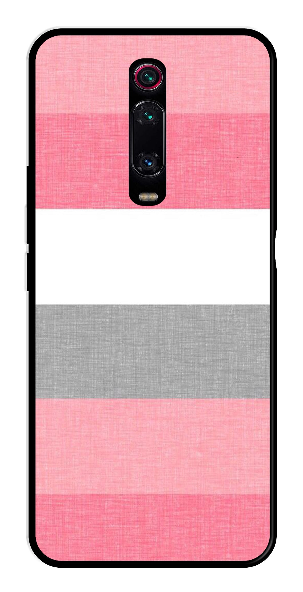 Pink Pattern Metal Mobile Case for Xiaomi Redmi K50i Pink Pattern Metal Mobile Case for Xiaomi Redmi K50i (Design No -23)