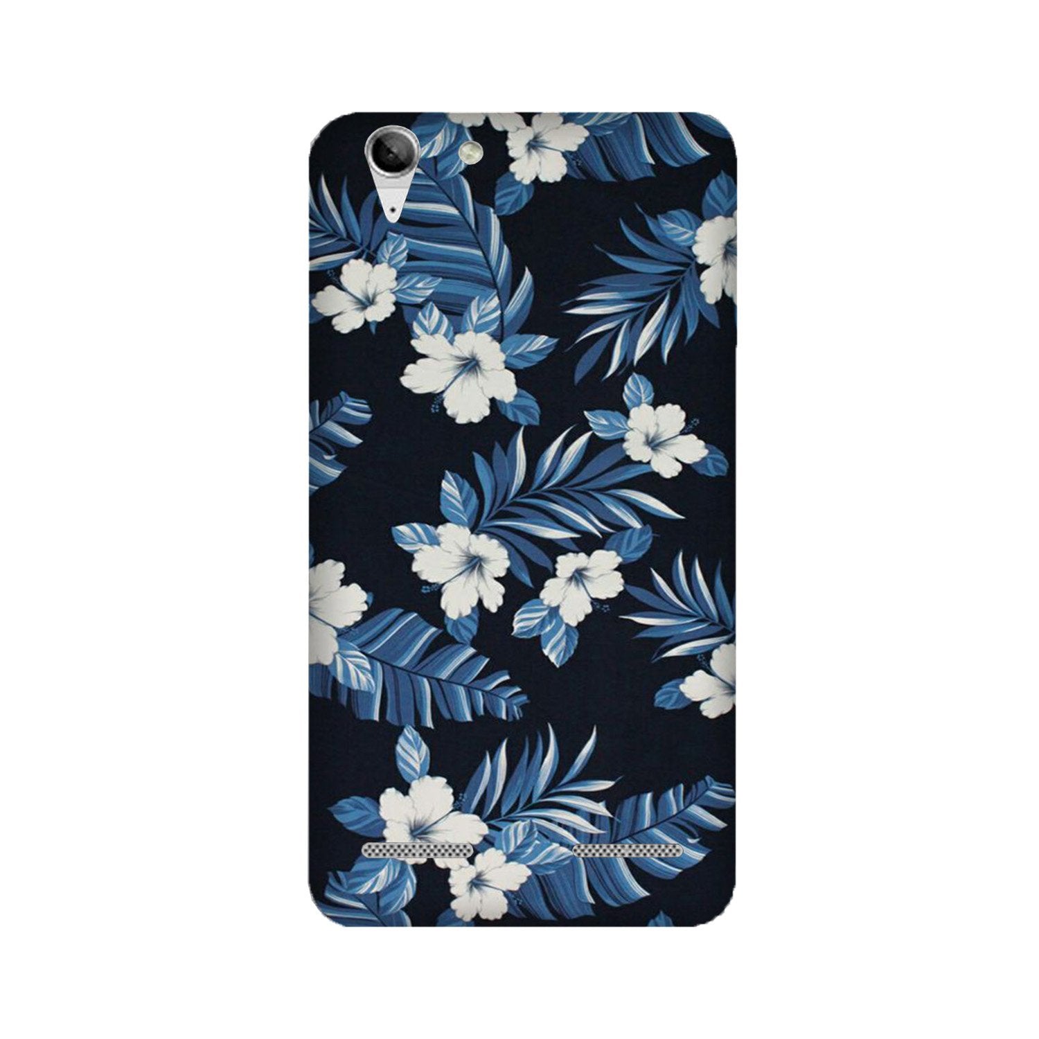 White flowers Blue Background2 Mobile Back Case for Lenovo K5 / K5 Plus (Design - 15) White flowers Blue Background2 Case for Lenovo K5 / K5 Plus