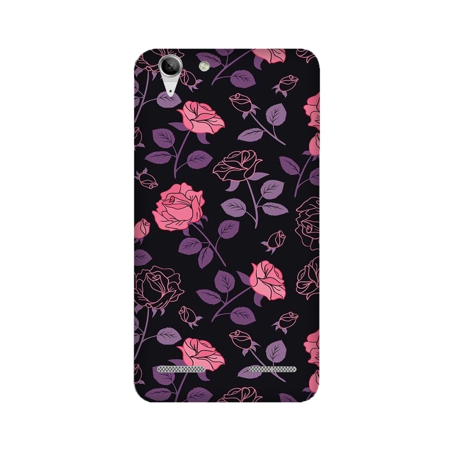 Rose Black Background Mobile Back Case for Lenovo K5 / K5 Plus (Design - 27) Rose Black Background Case for Lenovo K5 / K5 Plus