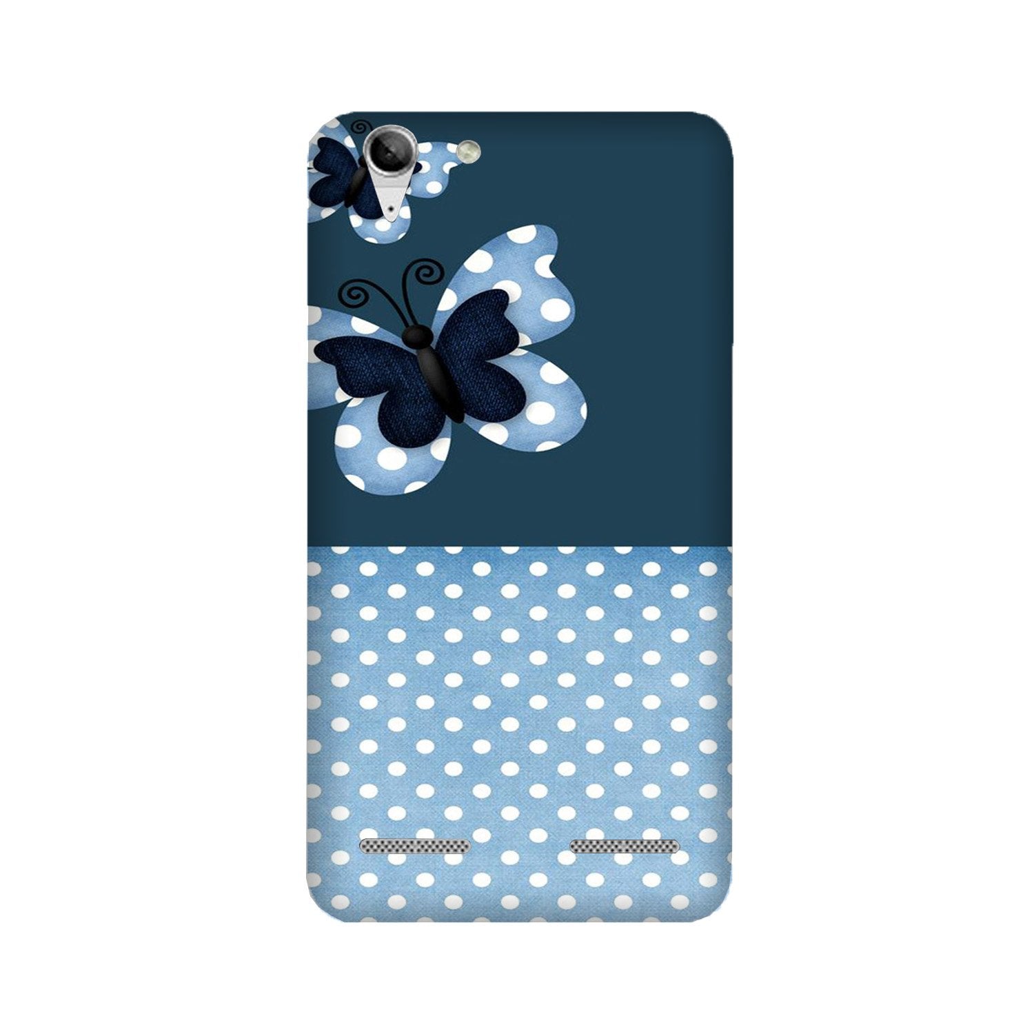 White dots Butterfly Mobile Back Case for Lenovo K5 / K5 Plus (Design - 31) White dots Butterfly Case for Lenovo K5 / K5 Plus