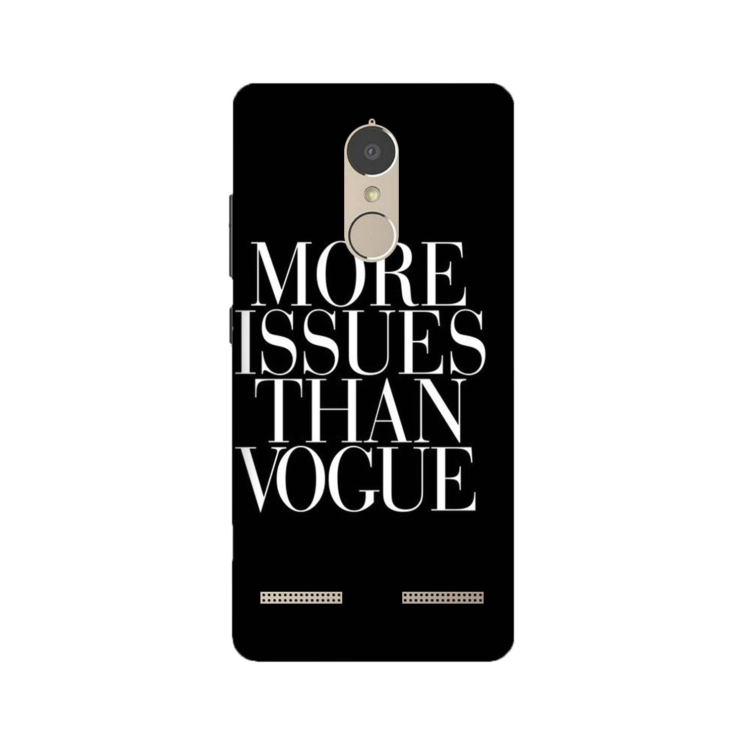 More Issues than Vague Mobile Back Case for Lenovo K6 / K6 Power (Design - 74) More Issues than Vague Case for Lenovo K6 / K6 Power
