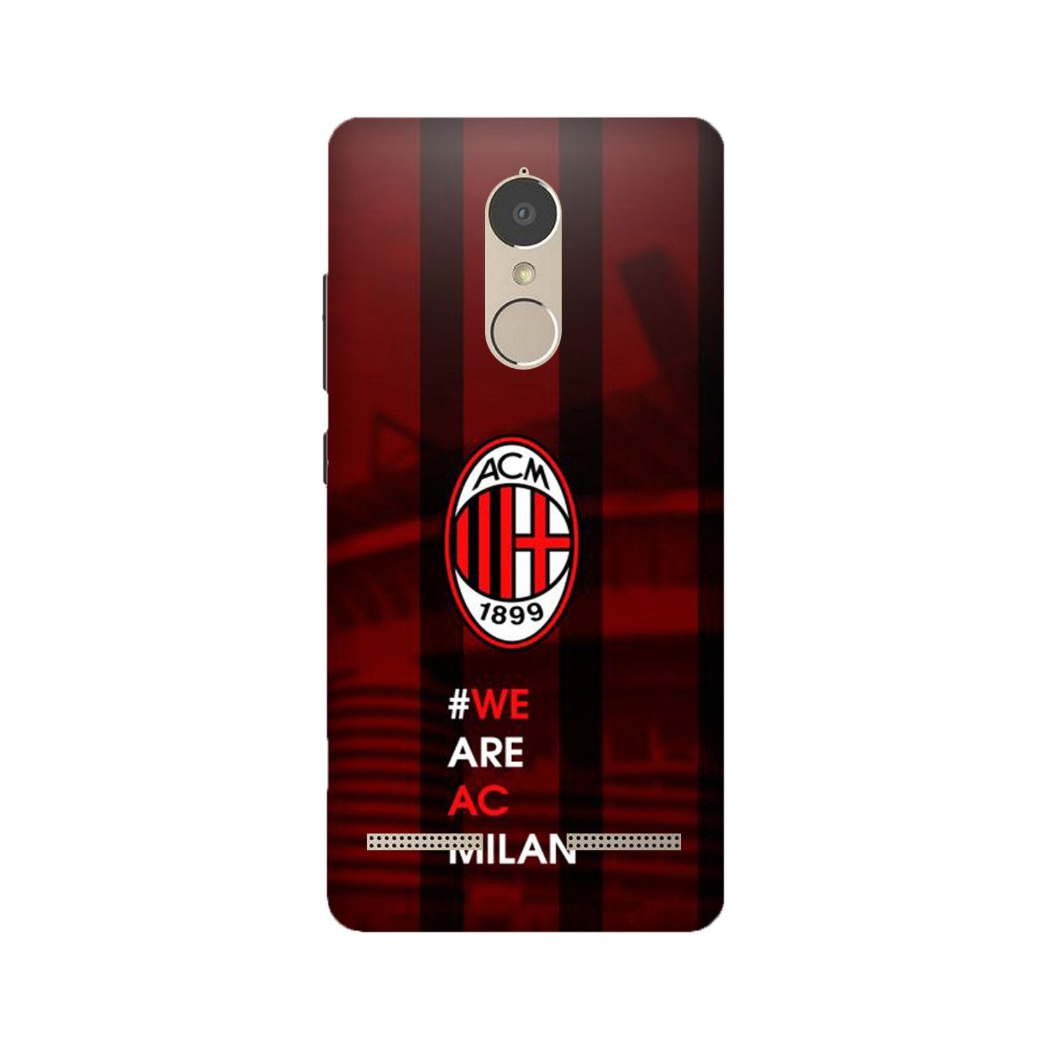 AC Milan Mobile Back Case for Lenovo K6 / K6 Power (Design - 155) AC Milan Case for Lenovo K6 / K6 Power (Design - 155)