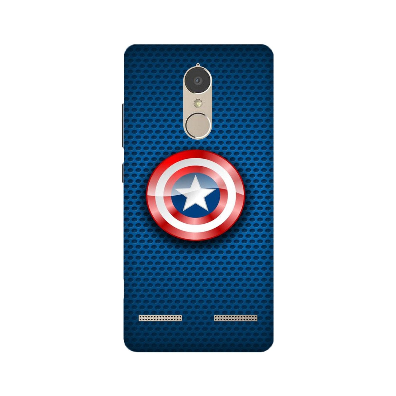 Captain America Shield Mobile Back Case for Lenovo K6 / K6 Power (Design - 253) Captain America Shield Case for Lenovo K6 / K6 Power (Design No. 253)