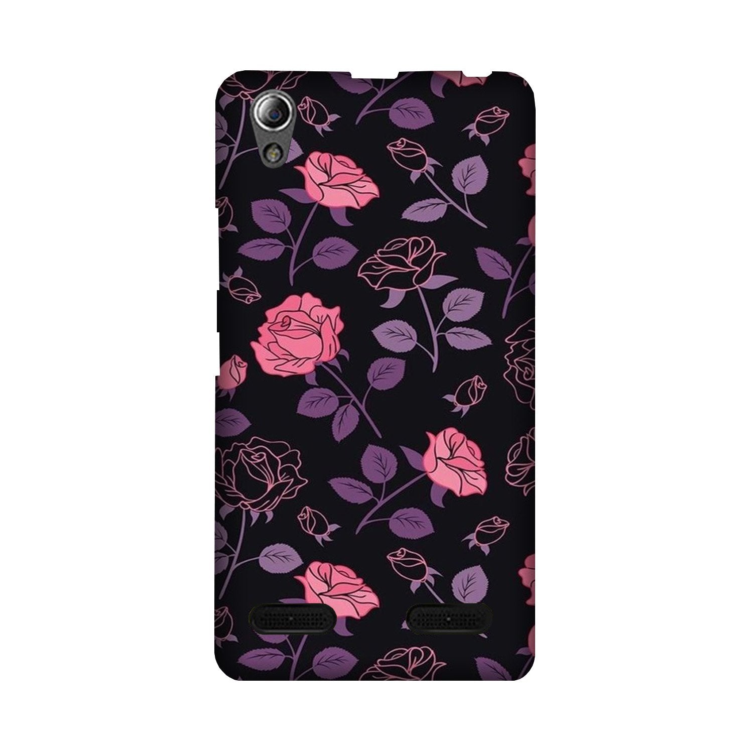 Rose Pattern Mobile Back Case for Lenovo A6000 (Design - 2) Rose Pattern Case for Lenovo A6000