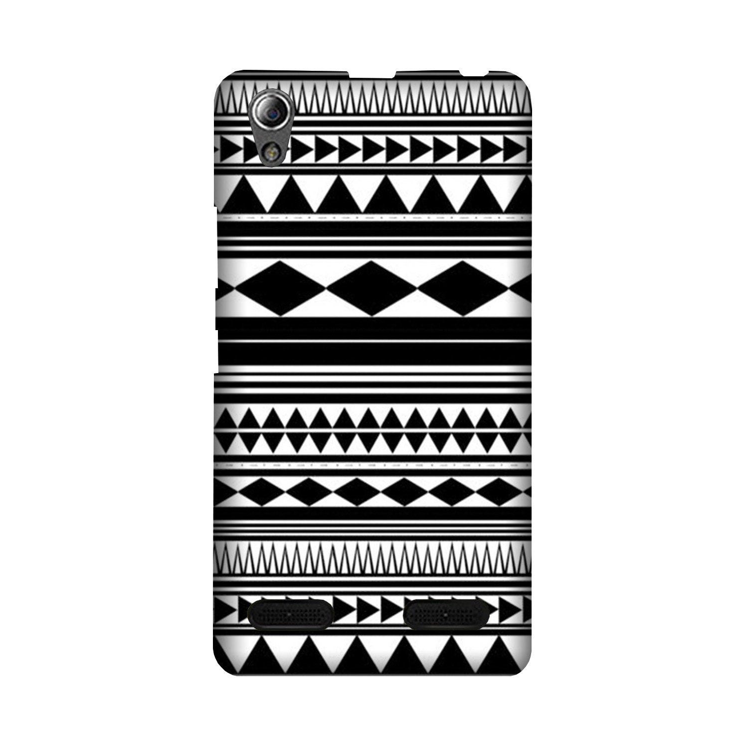 Black white Pattern Mobile Back Case for Lenovo A6000 (Design - 5) Black white Pattern Case for Lenovo A6000