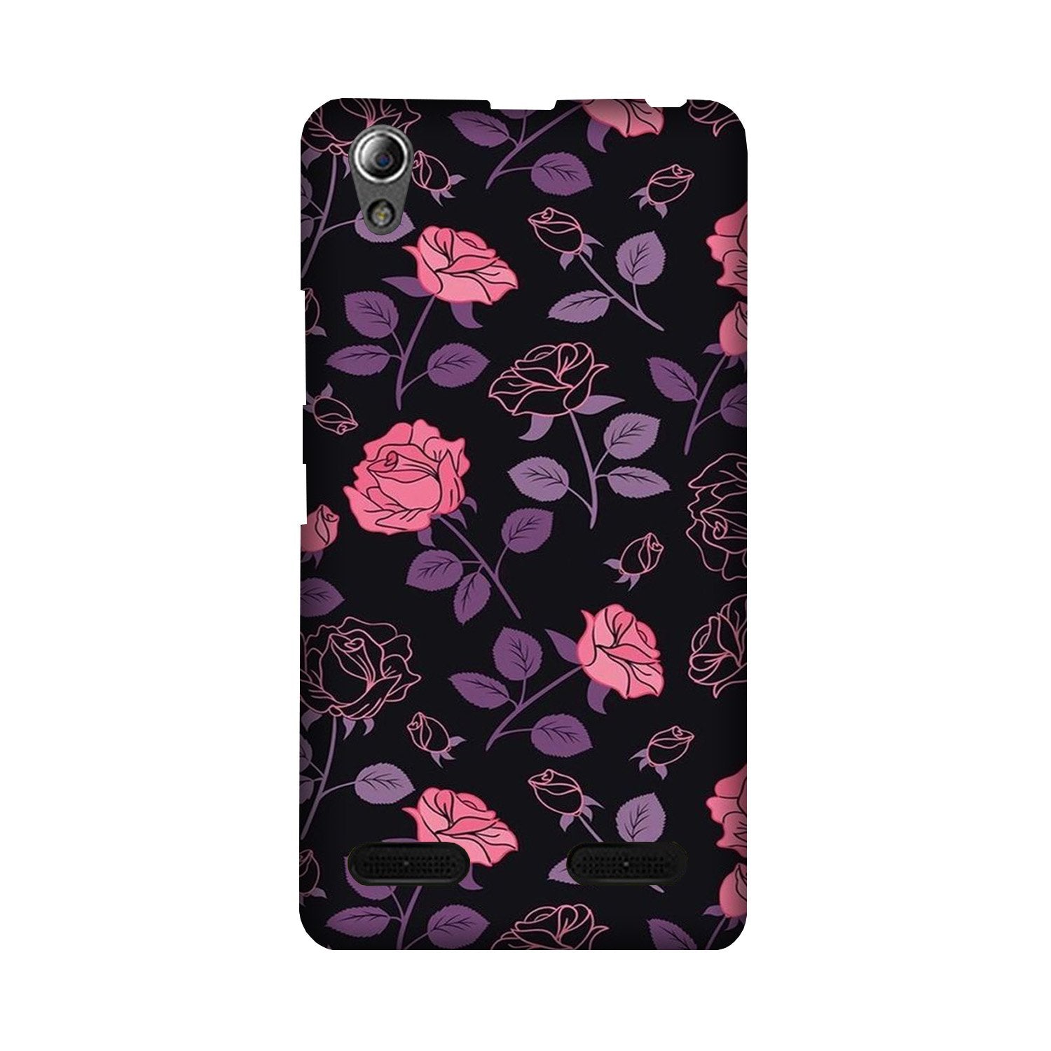 Rose Black Background Mobile Back Case for Lenovo A6000 (Design - 27) Rose Black Background Case for Lenovo A6000