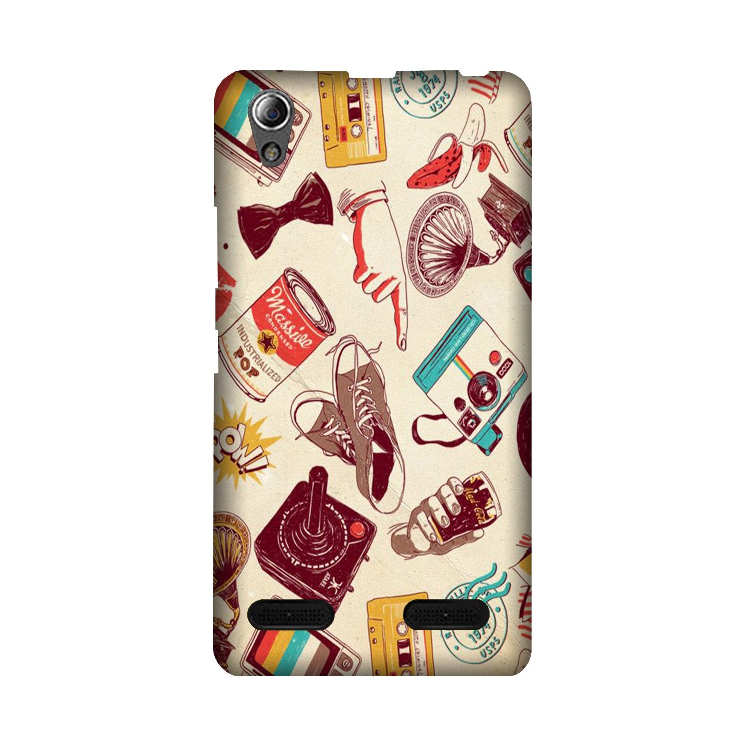 Vintage Mobile Back Case for Lenovo A6000 (Design - 35) Vintage Case for Lenovo A6000