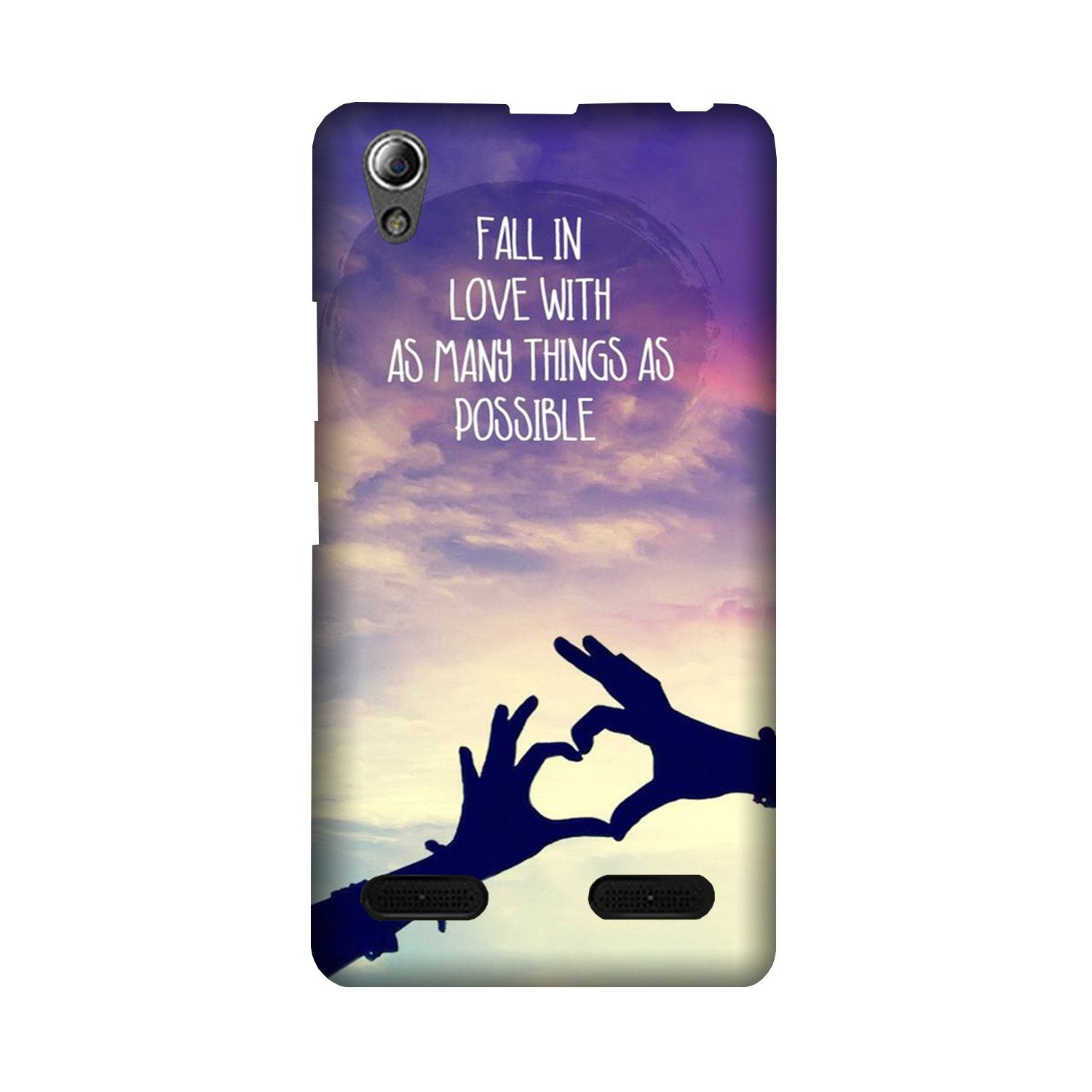 Fall in love Mobile Back Case for Lenovo A6000 (Design - 50) Fall in love Case for Lenovo A6000