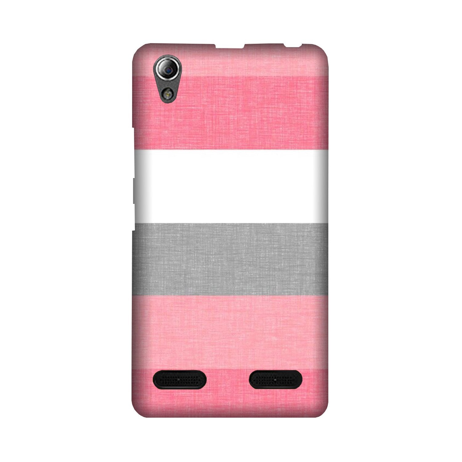 Pink white pattern Mobile Back Case for Lenovo A6000 (Design - 55) Pink white pattern Case for Lenovo A6000