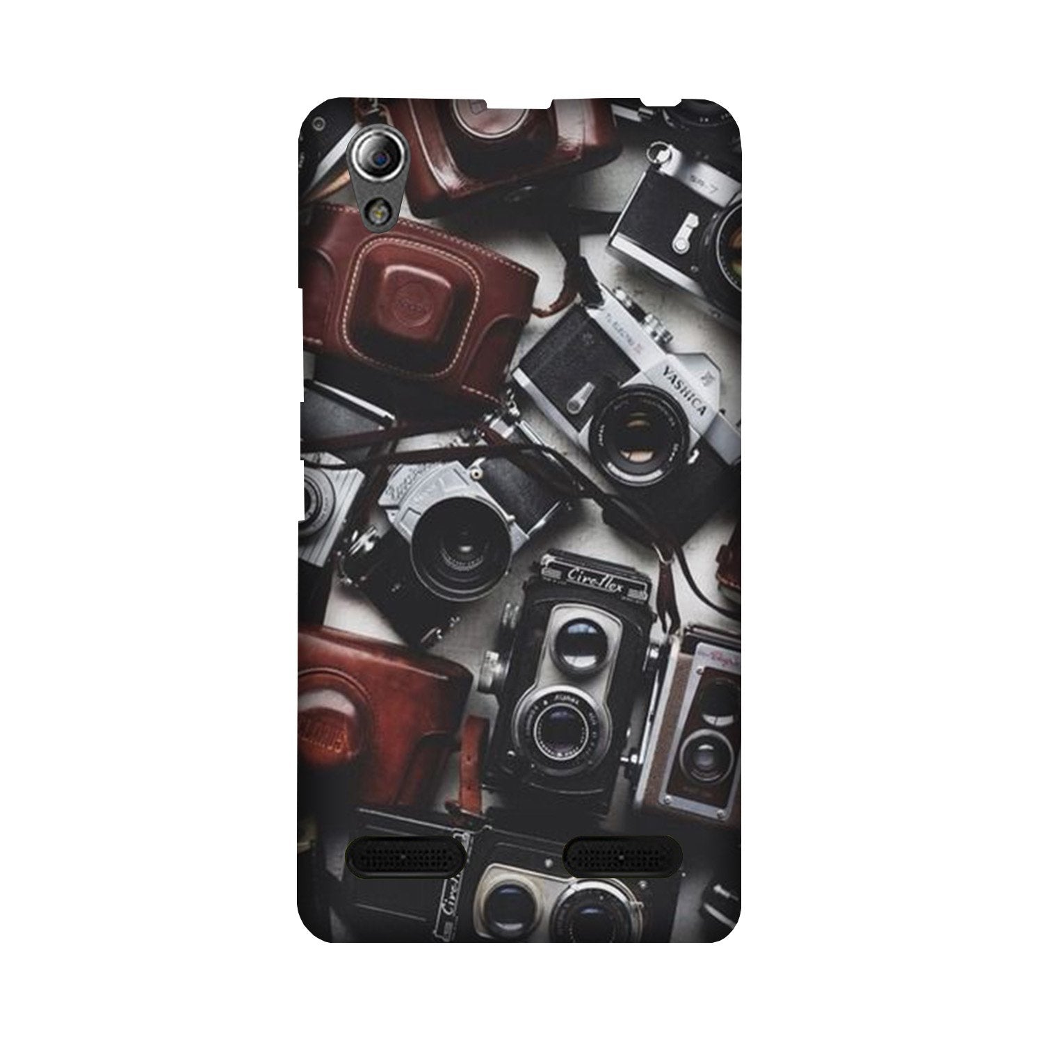 Cameras Mobile Back Case for Lenovo A6000 (Design - 57) Cameras Case for Lenovo A6000