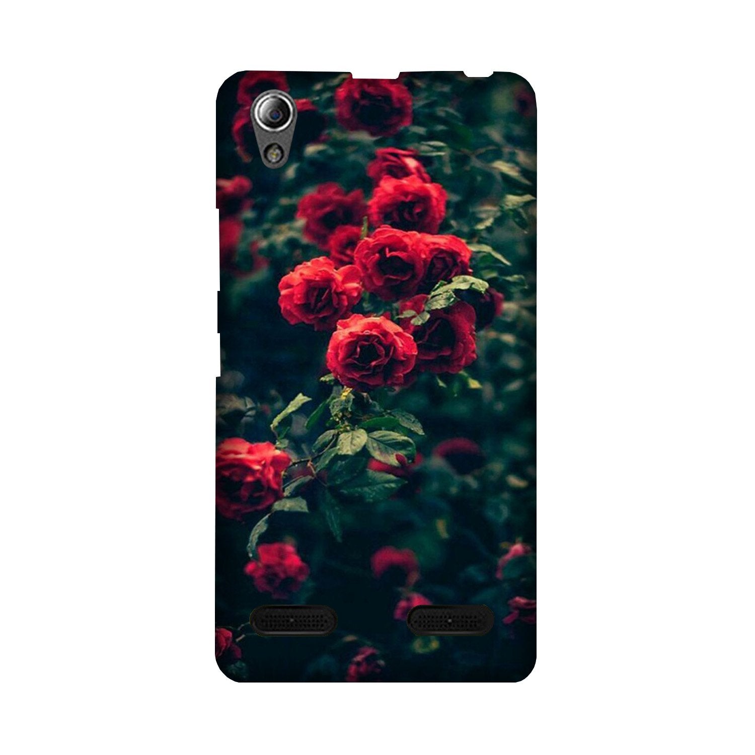 Red Rose Mobile Back Case for Lenovo A6000 (Design - 66) Red Rose Case for Lenovo A6000