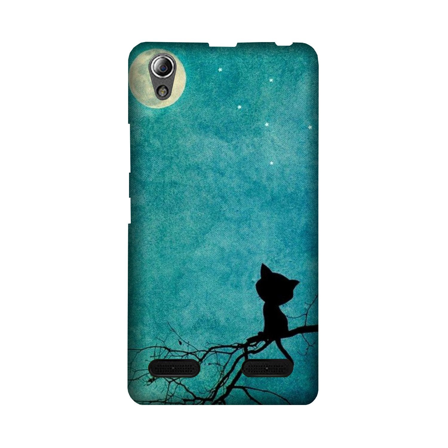Moon cat Mobile Back Case for Lenovo A6000 (Design - 70) Moon cat Case for Lenovo A6000