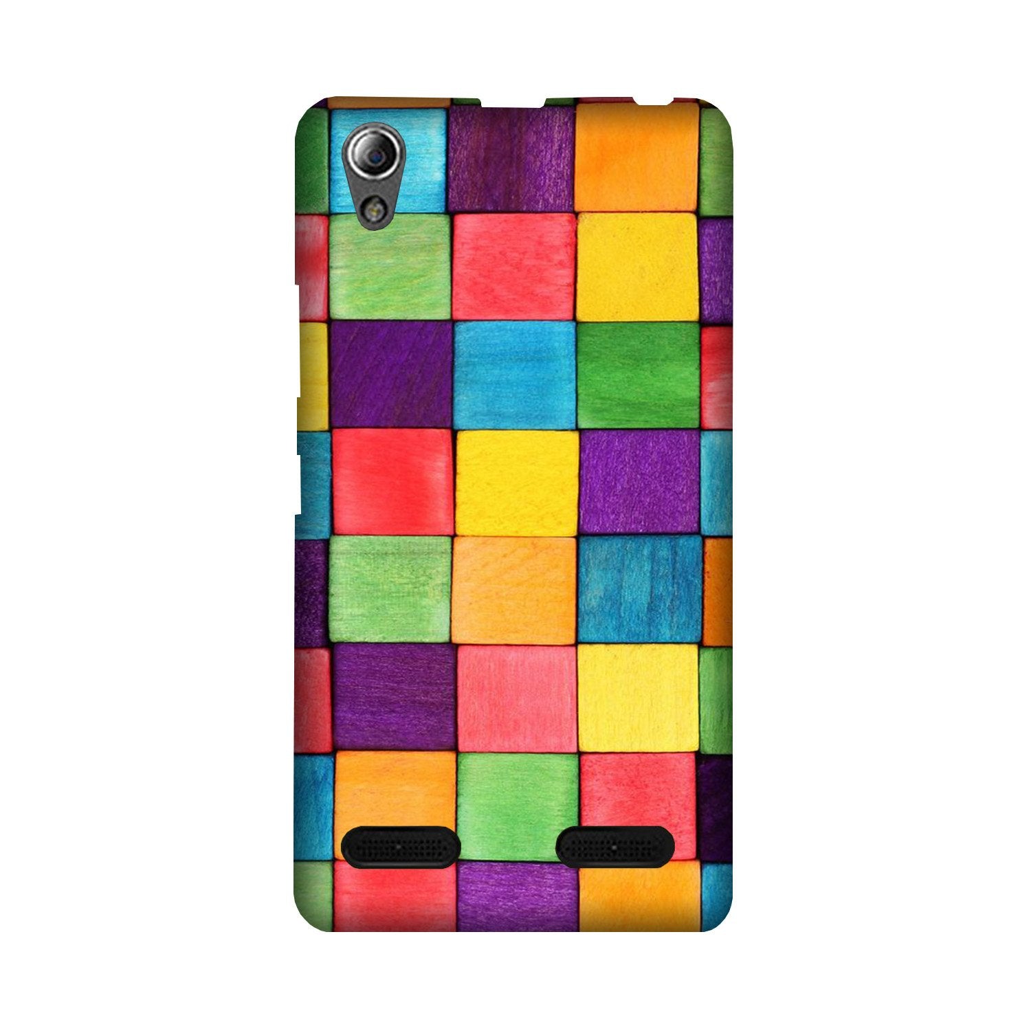 Colorful Square Mobile Back Case for Lenovo A6000 (Design - 218) Colorful Square Case for Lenovo A6000 (Design No. 218)