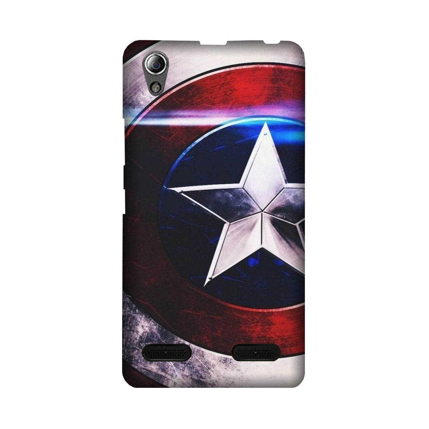 Captain America Shield Mobile Back Case for Lenovo A6000 (Design - 250) Captain America Shield Case for Lenovo A6000 (Design No. 250)