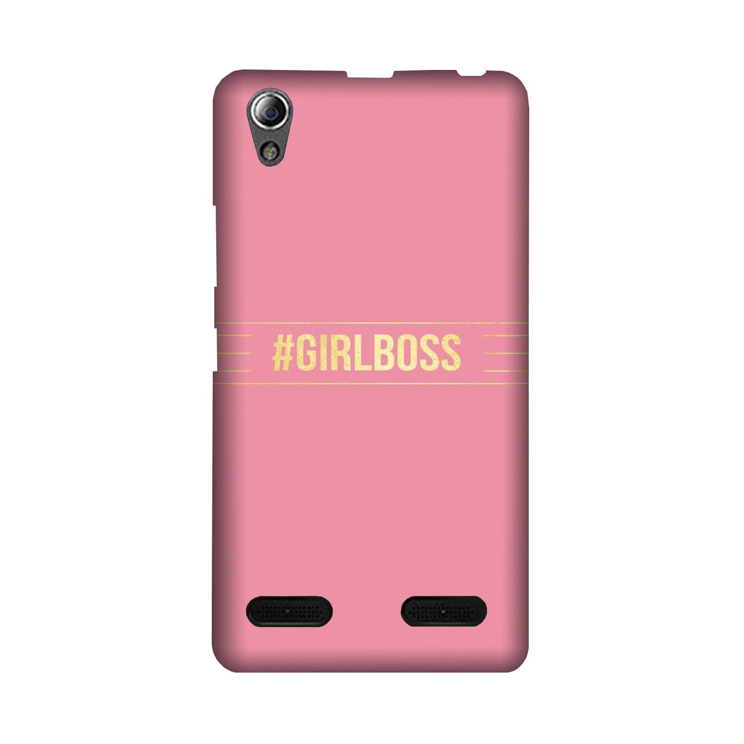 Girl Boss Pink Mobile Back Case for Lenovo A6000 (Design - 263) Girl Boss Pink Case for Lenovo A6000 (Design No. 263)