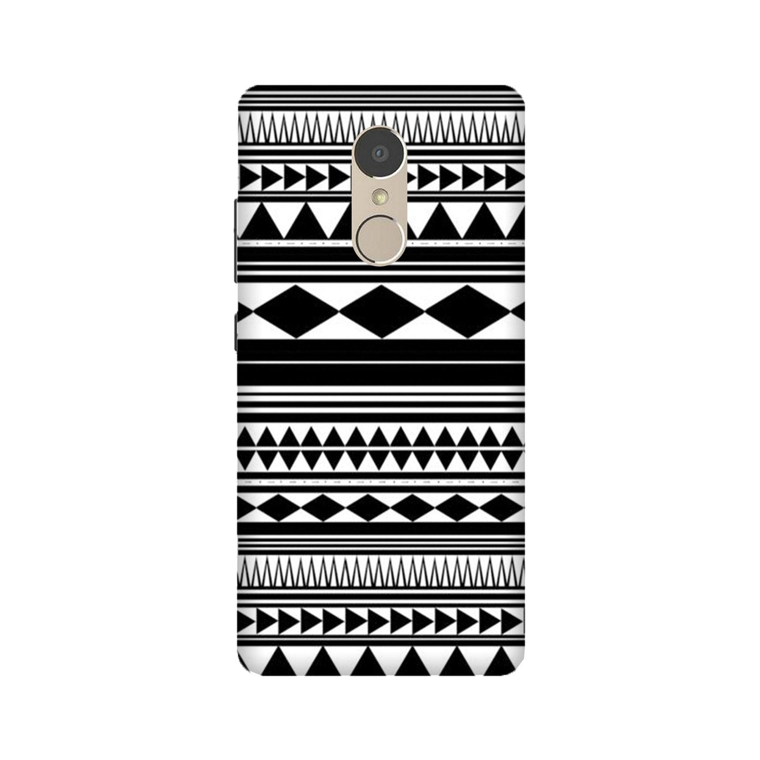 Black white Pattern Mobile Back Case for Lenovo K6 Note (Design - 5) Black white Pattern Case for Lenovo K6 Note