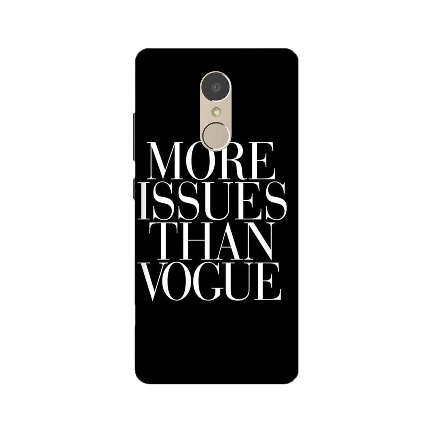 More Issues than Vague Mobile Back Case for Lenovo K6 Note (Design - 74) More Issues than Vague Case for Lenovo K6 Note