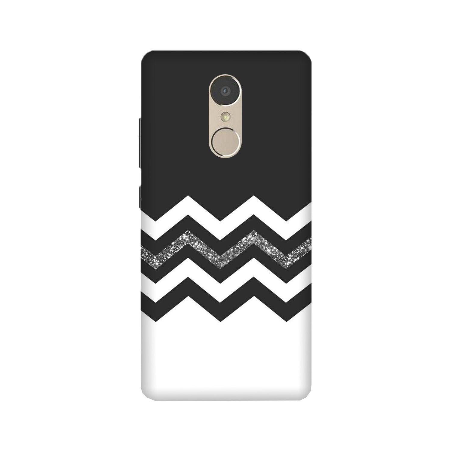 Black white Pattern2Mobile Back Case for Lenovo K6 Note (Design - 83) Black white Pattern2Case for Lenovo K6 Note