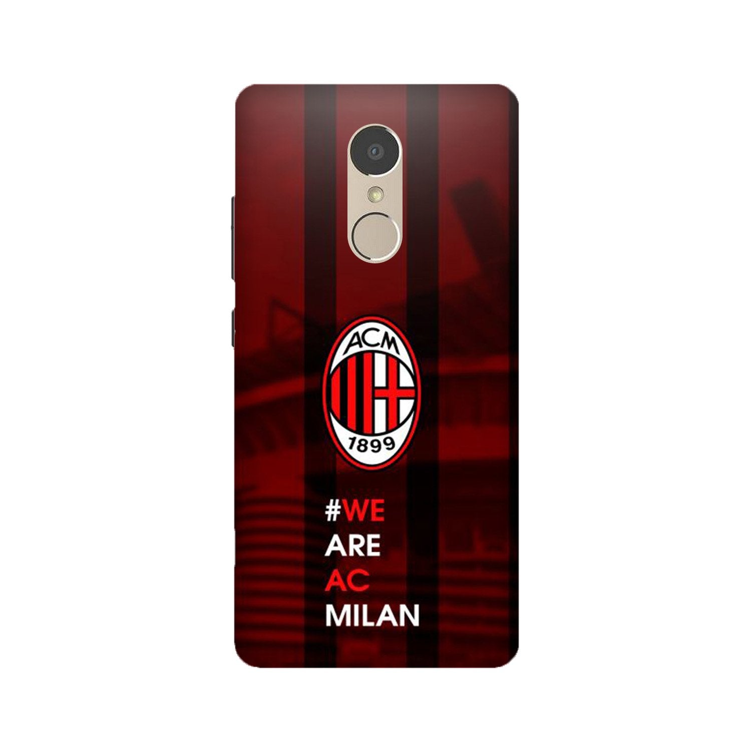 AC Milan Mobile Back Case for Lenovo K6 Note (Design - 155) AC Milan Case for Lenovo K6 Note (Design - 155)