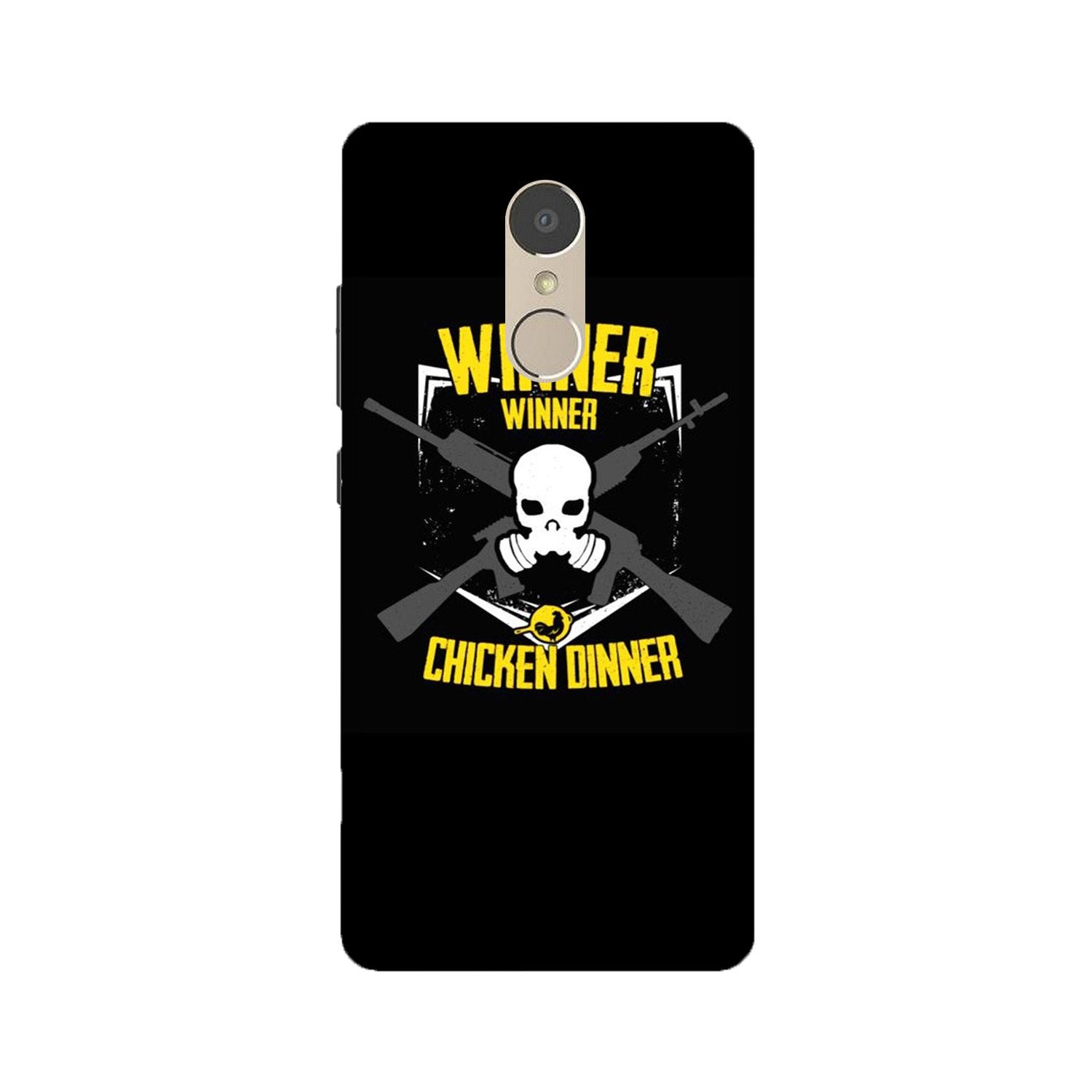 Winner Winner Chicken Dinner Mobile Back Case for Lenovo K6 Note (Design - 178) Winner Winner Chicken Dinner Case for Lenovo K6 Note (Design - 178)