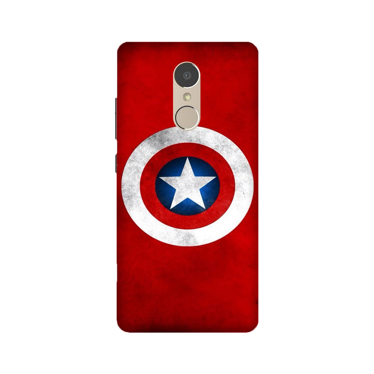 Captain America Mobile Back Case for Lenovo K6 Note (Design - 249) Captain America Case for Lenovo K6 Note (Design No. 249)