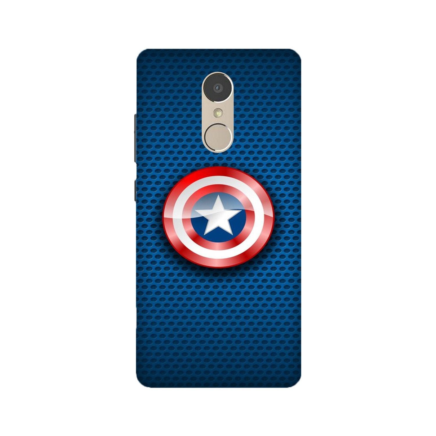 Captain America Shield Mobile Back Case for Lenovo K6 Note (Design - 253) Captain America Shield Case for Lenovo K6 Note (Design No. 253)