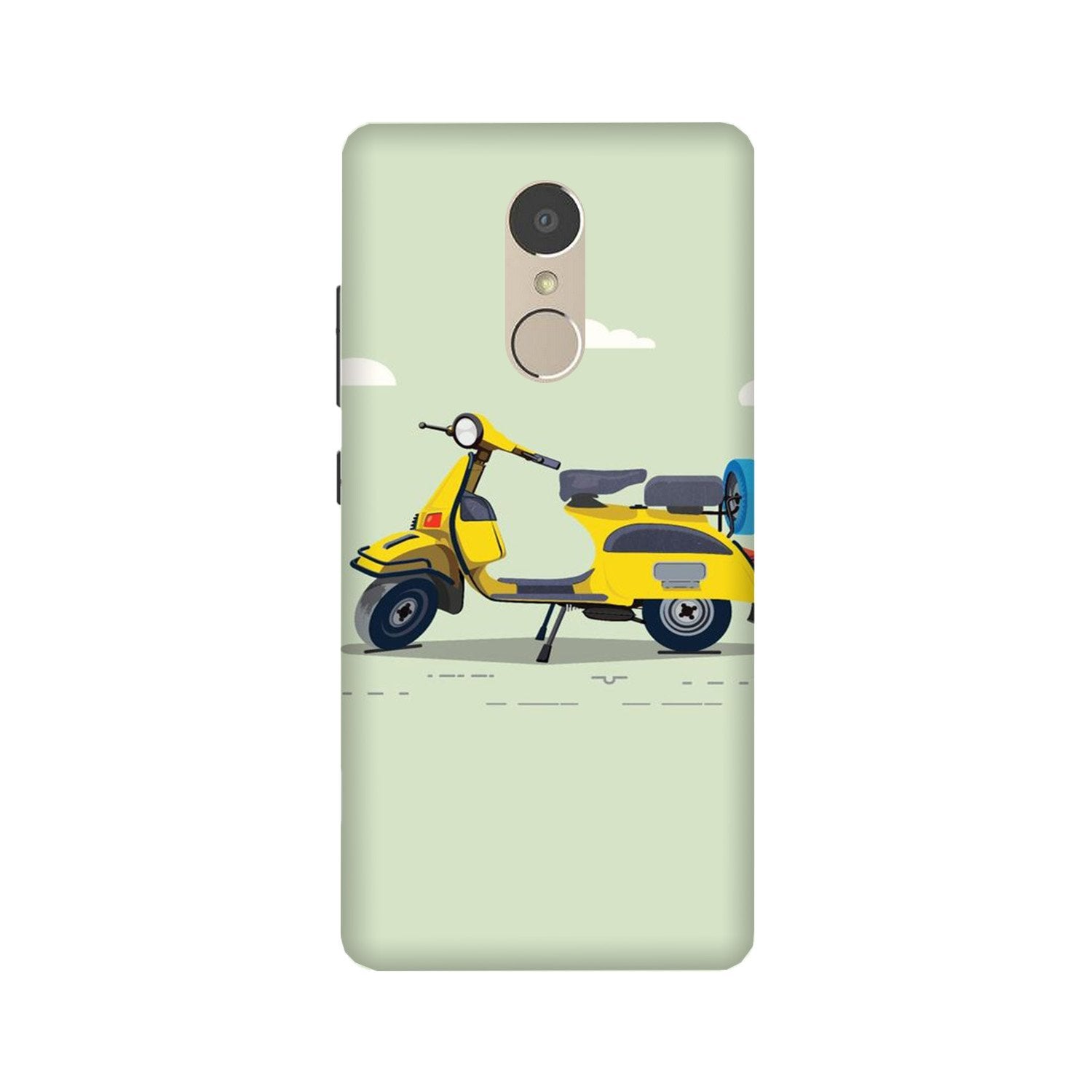 Vintage Scooter Mobile Back Case for Lenovo K6 Note (Design - 260) Vintage Scooter Case for Lenovo K6 Note (Design No. 260)
