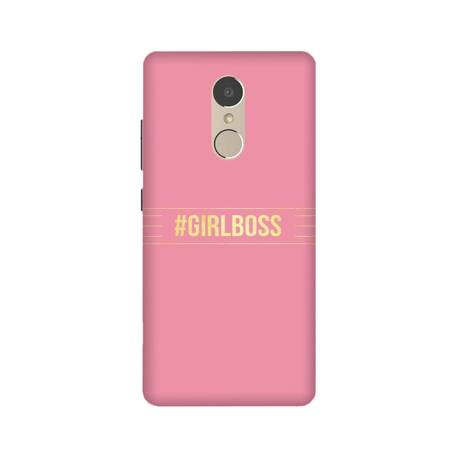 Girl Boss Pink Mobile Back Case for Lenovo K6 Note (Design - 263) Girl Boss Pink Case for Lenovo K6 Note (Design No. 263)