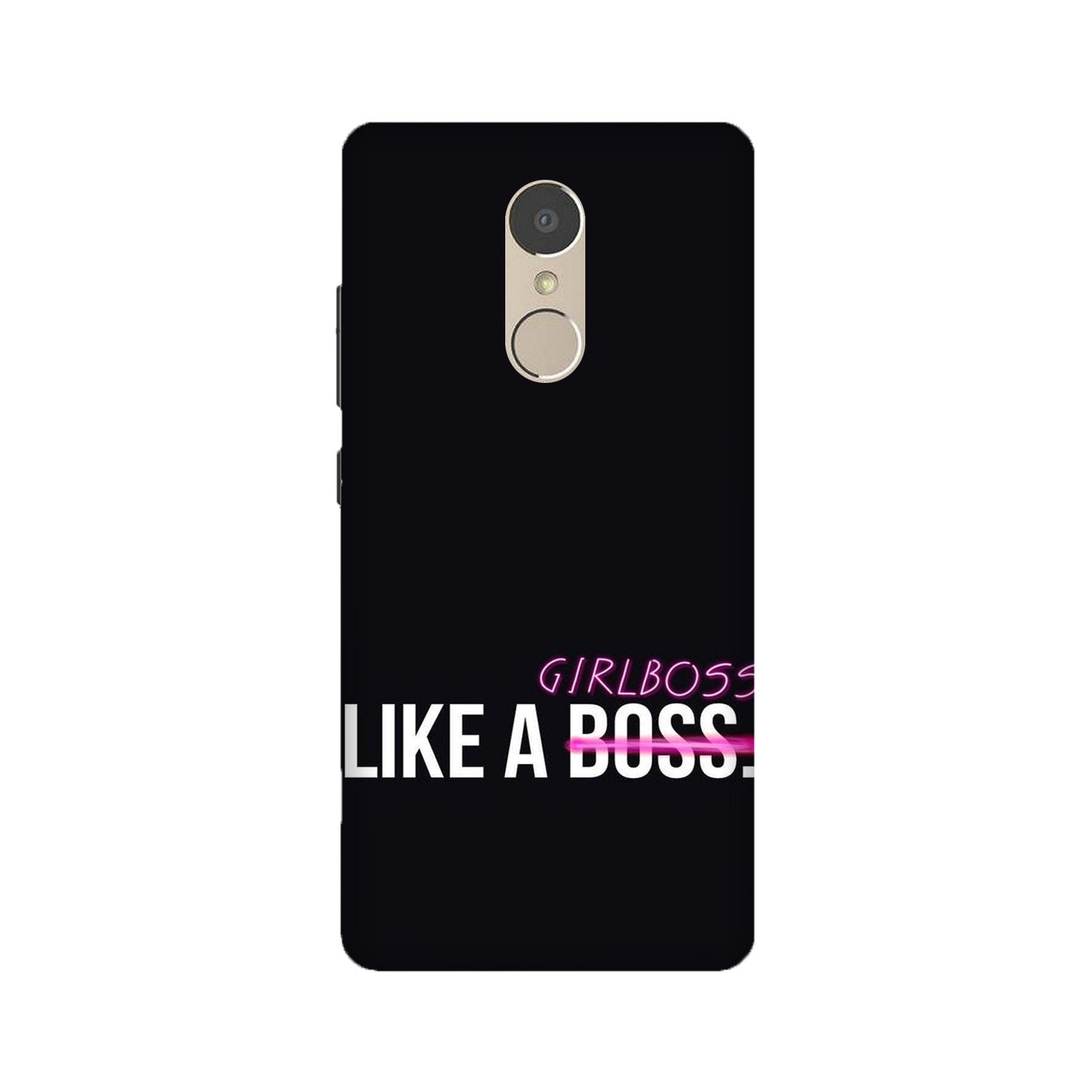 Like a Girl Boss Mobile Back Case for Lenovo K6 Note (Design - 265) Like a Girl Boss Case for Lenovo K6 Note (Design No. 265)