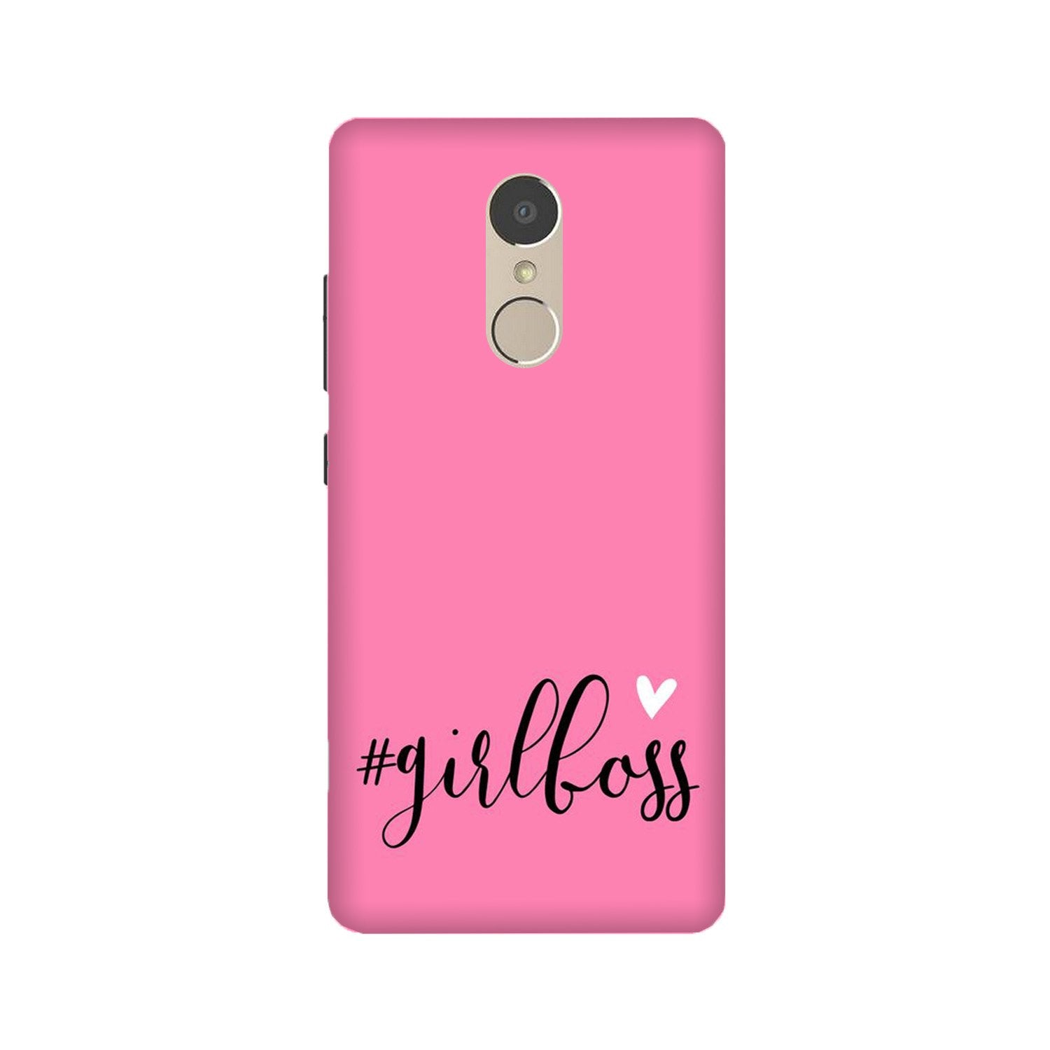Girl Boss Pink Mobile Back Case for Lenovo K6 Note (Design - 269) Girl Boss Pink Case for Lenovo K6 Note (Design No. 269)
