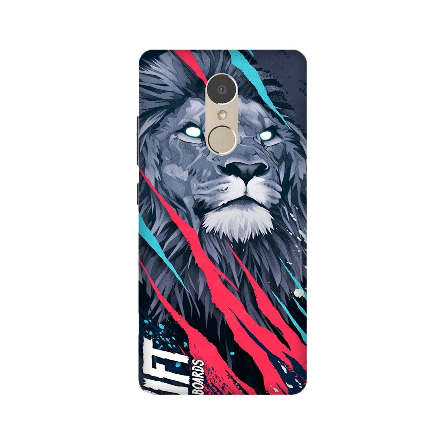Lion Mobile Back Case for Lenovo K6 Note (Design - 278) Lion Case for Lenovo K6 Note (Design No. 278)
