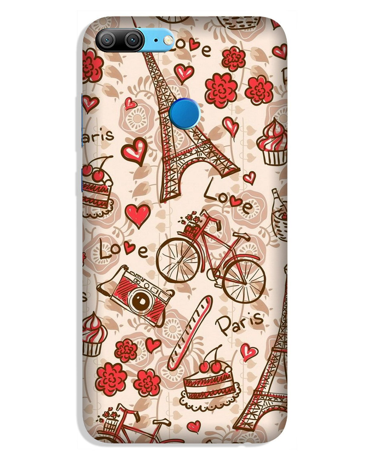 Love Paris Mobile Back Case for Lenovo K9 / K9 Plus (Design - 103) Love Paris Case for Lenovo K9 / K9 Plus (Design - 103)