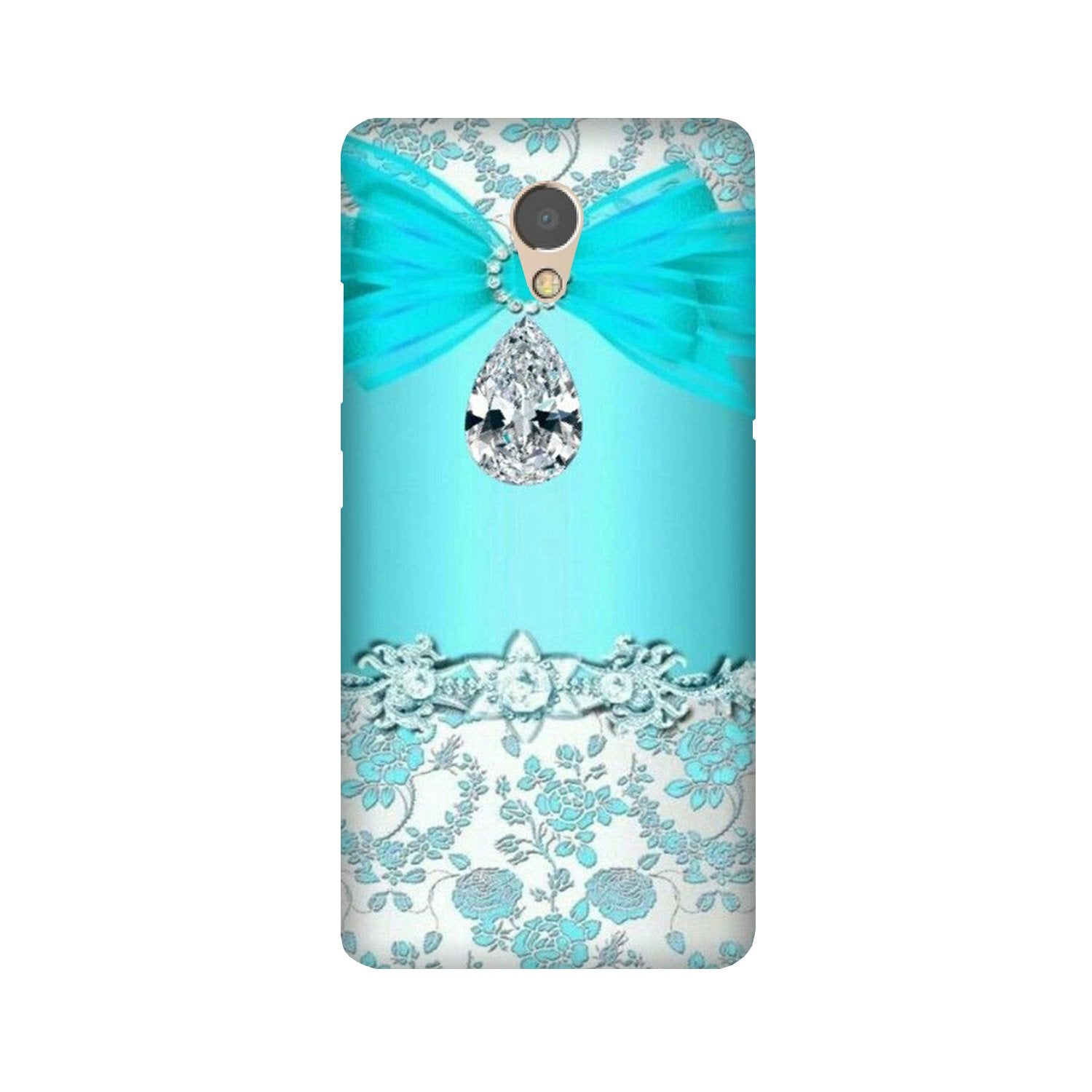 Shinny Blue Background Mobile Back Case for Lenovo P2 (Design - 32) Shinny Blue Background Case for Lenovo P2