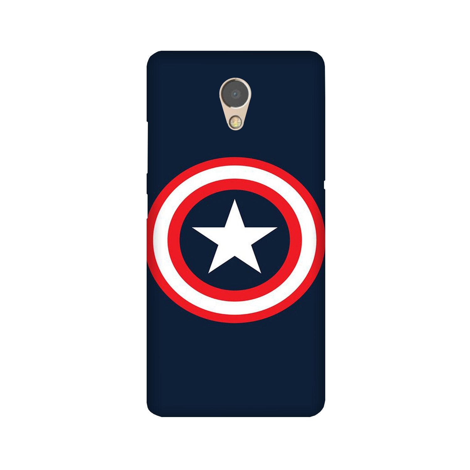Captain America Mobile Back Case for Lenovo P2 (Design - 42) Captain America Case for Lenovo P2