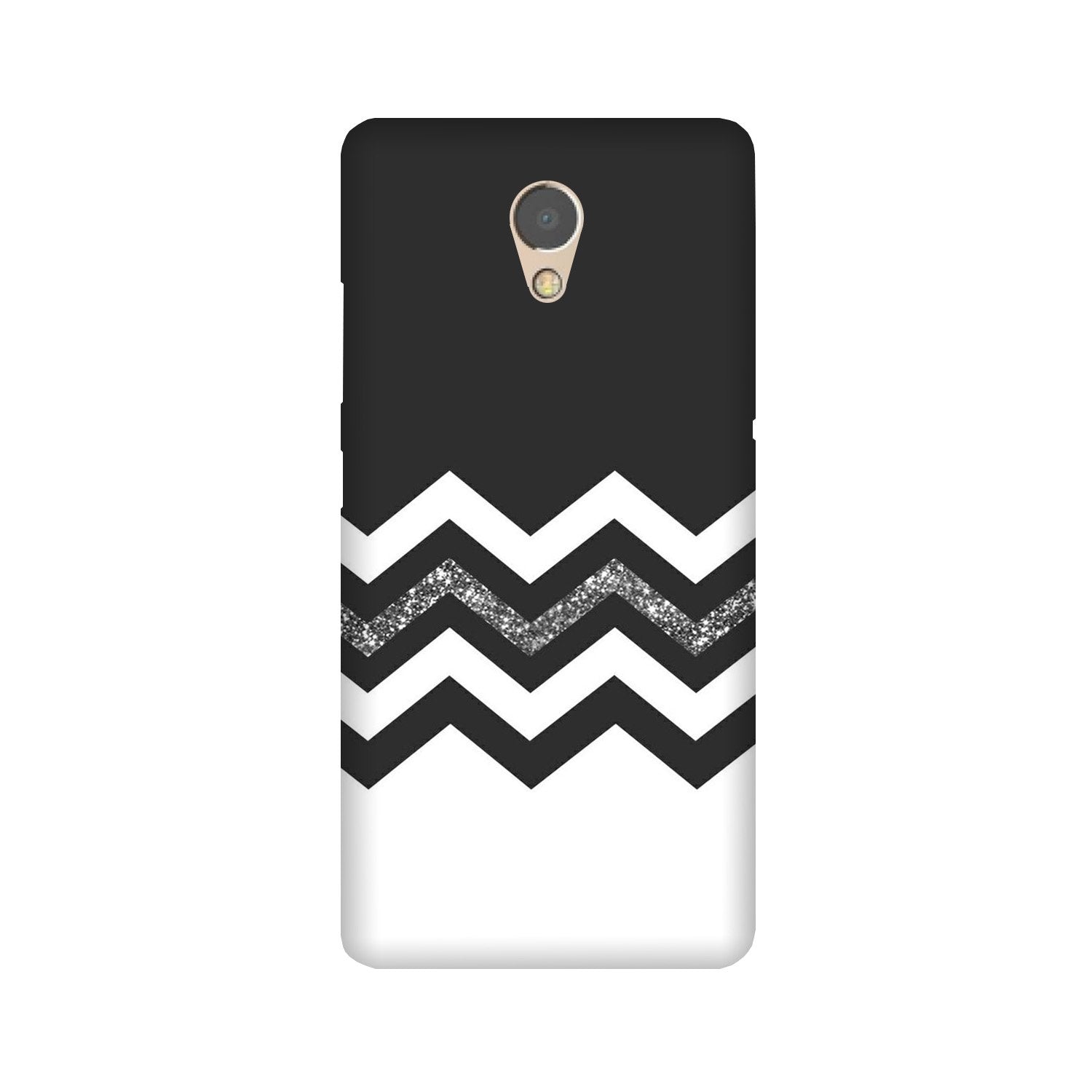Black white Pattern2Mobile Back Case for Lenovo P2 (Design - 83) Black white Pattern2Case for Lenovo P2
