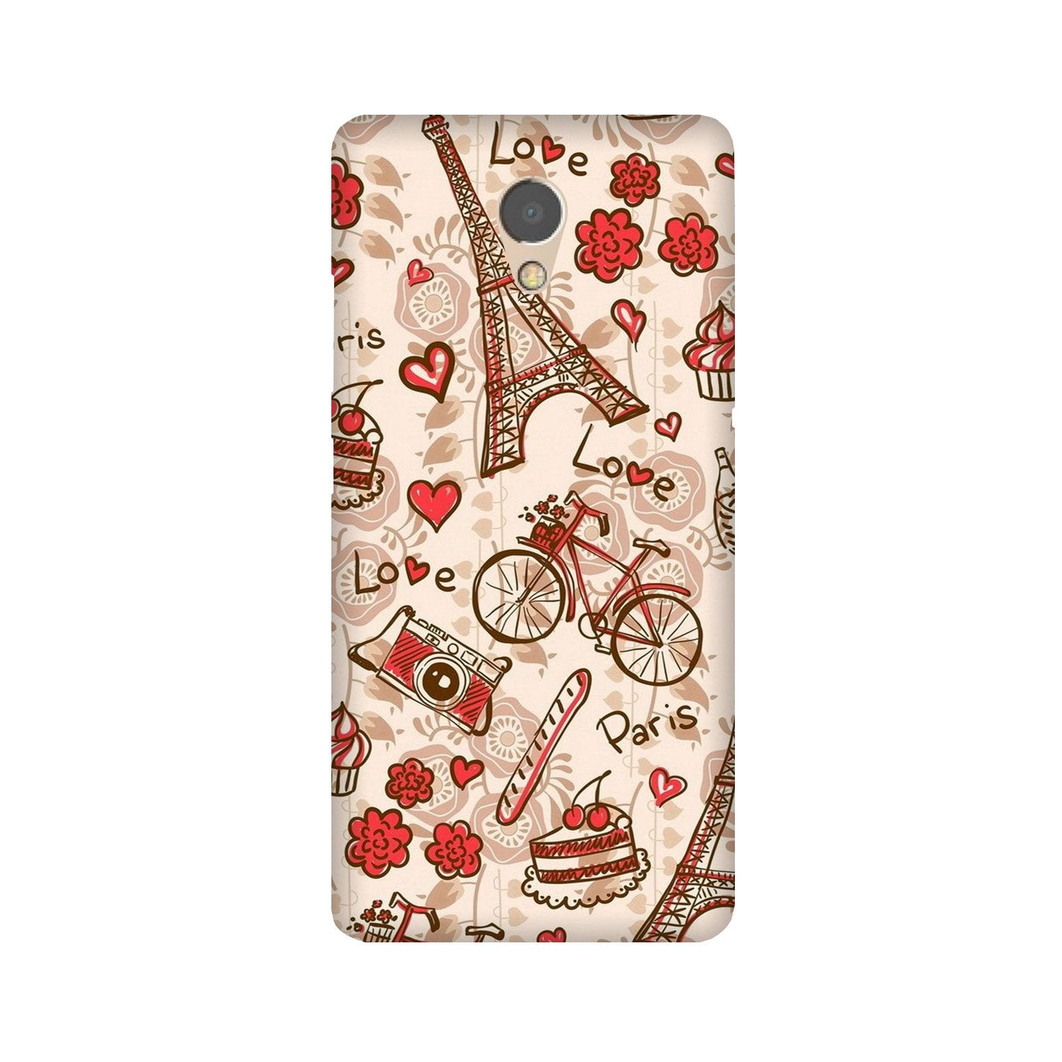 Love Paris Mobile Back Case for Lenovo P2 (Design - 103) Love Paris Case for Lenovo P2 (Design - 103)