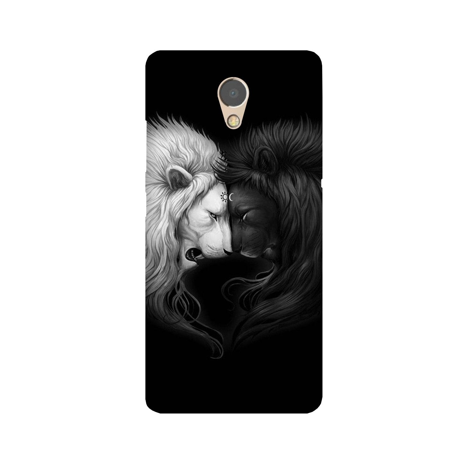 Dark White Lion Mobile Back Case for Lenovo P2 (Design - 140) Dark White Lion Case for Lenovo P2 (Design - 140)