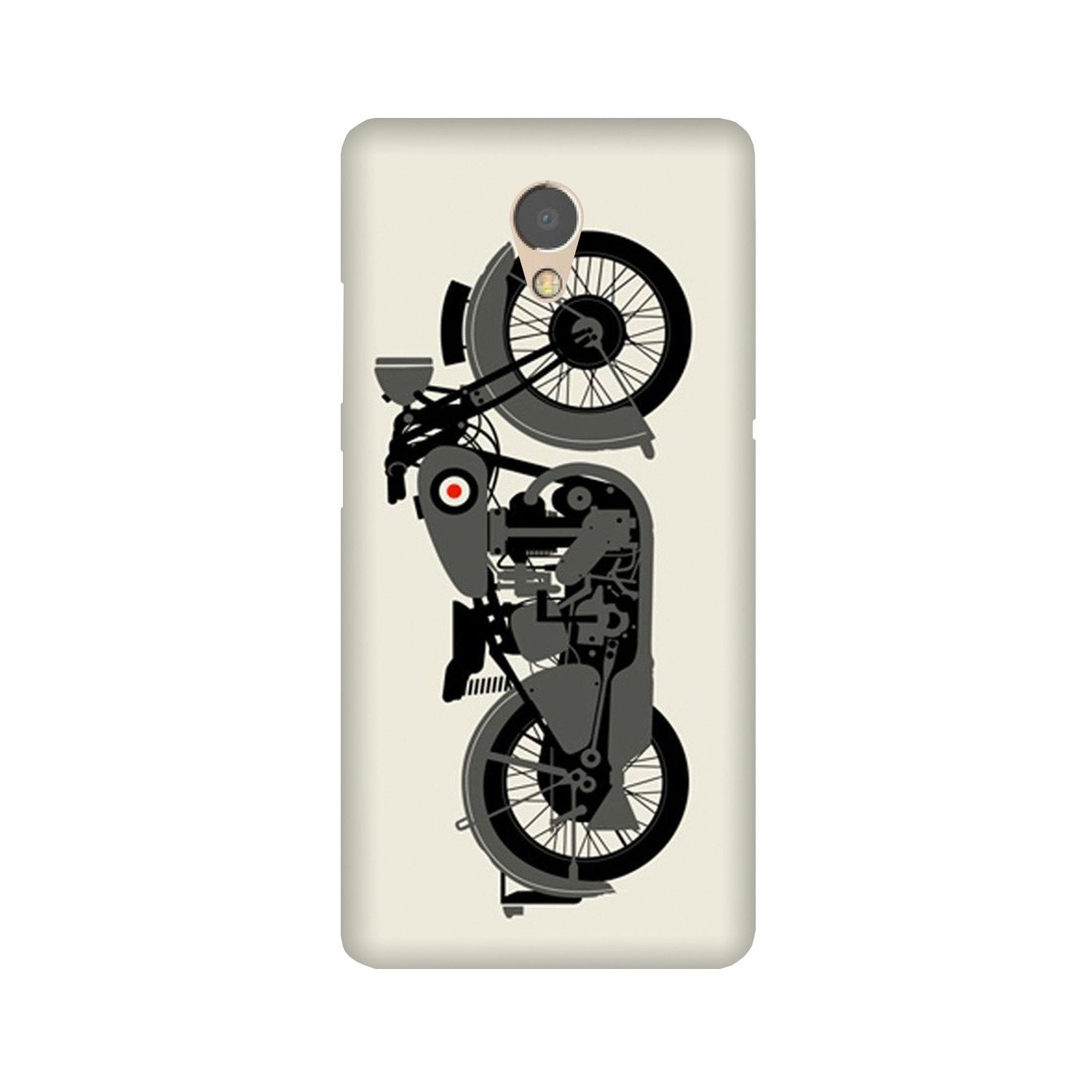 MotorCycle Mobile Back Case for Lenovo P2 (Design - 259) MotorCycle Case for Lenovo P2 (Design No. 259)